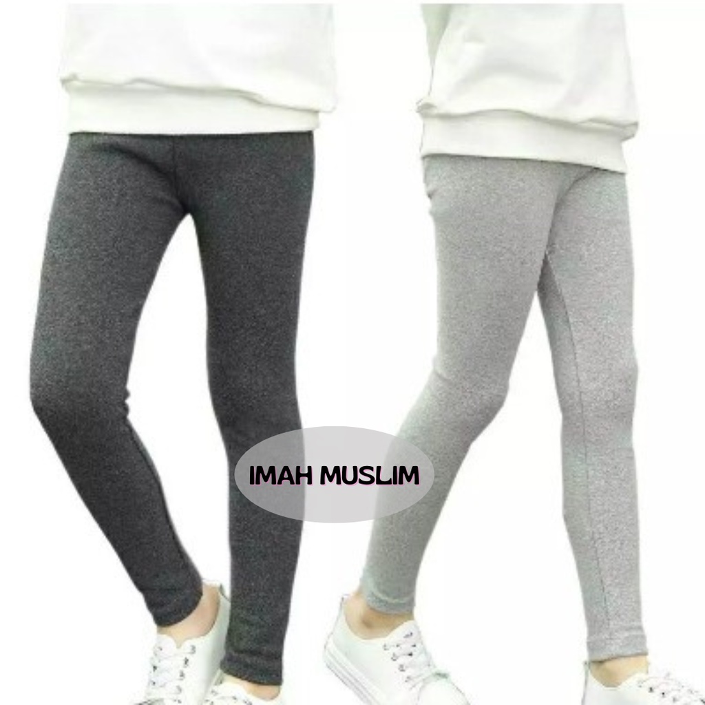 Celana Legging Anak Kaos Bahan Rayon/Leging Kaos Anak Polos Usia 2-14 Tahun