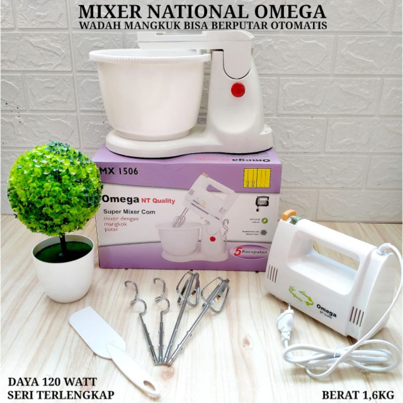 COD SM88 Stand Mixer National Omega 1506 Mixer Roti Duduk Berdiri Mangkok Berputar Standing Mixer Kue