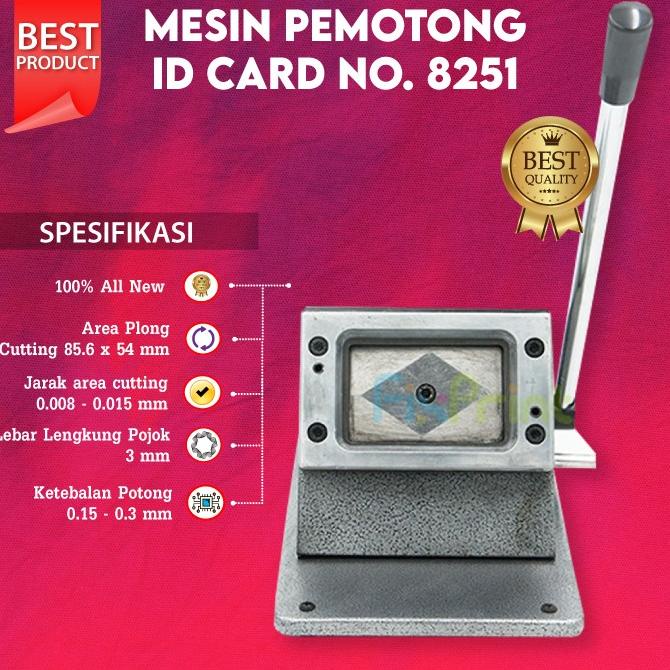

Mesin Plong Pemotong ID Card Alat Potong PVC Cutter Instant 85.6x54mm