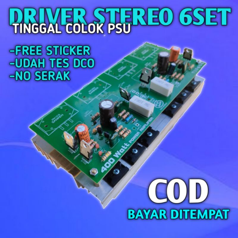 Driver 400 wat stereo 6set final toshiba