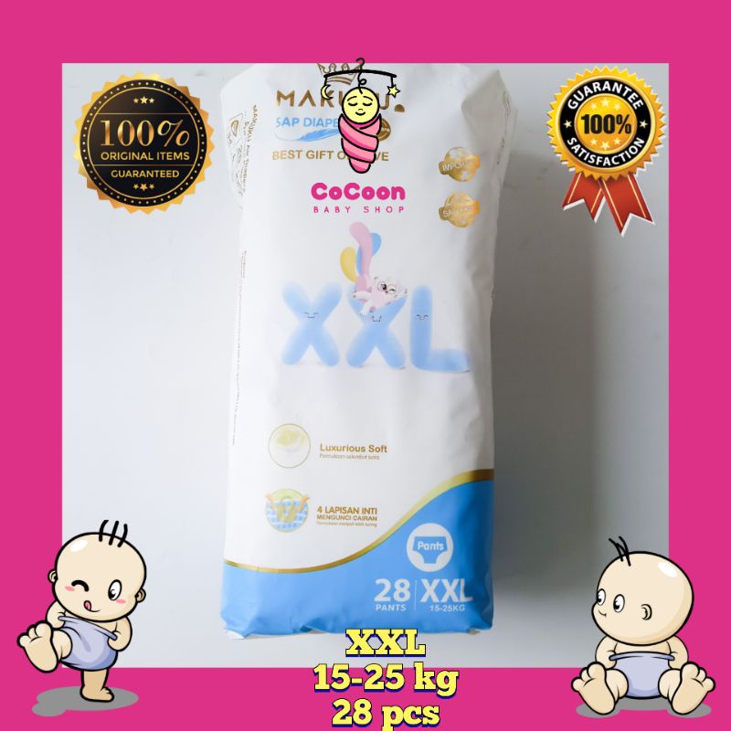 Popok Bayi Makuku Procare Pro Care Air Diaper Pants XXL28 XXL 28 Tipe Celana