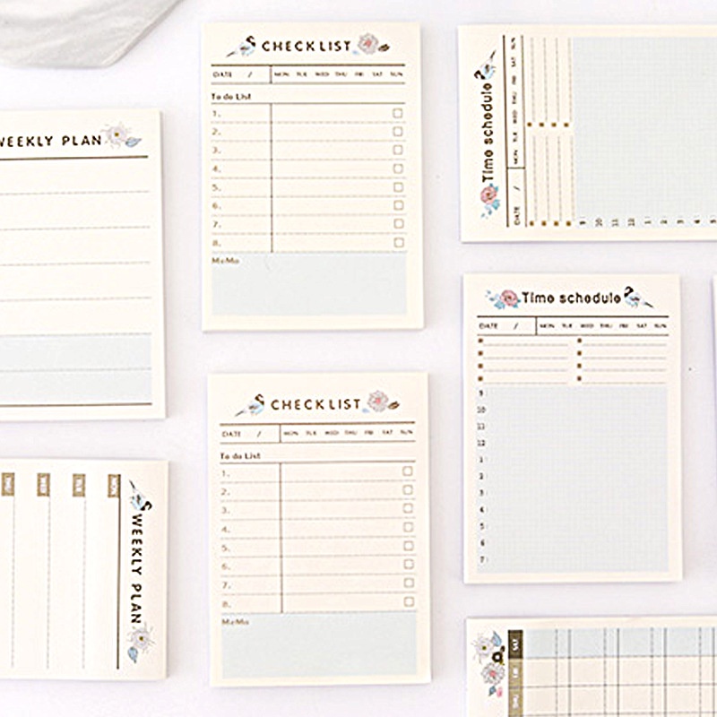 Simply Craft ID - STICKY NOTES MEMOPAD MEMO BROWN WHITE BASIC VINTAGE SIMPLE MURAH KERTAS CATATAN MEMO STICKY NOTES PLAIN PAPER