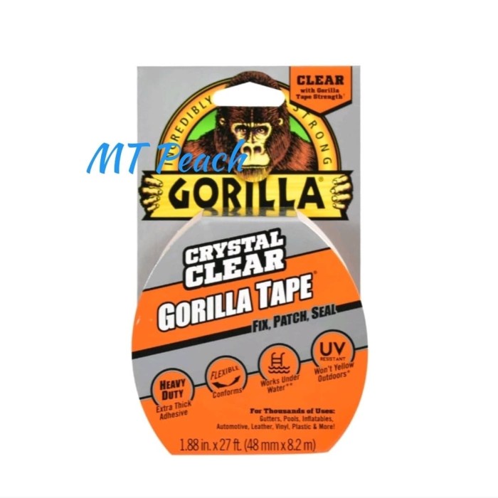 

Double Tape Gorilla Isolasi Heavy Duty Clear 48Mm Strong Tape Crystal Clea