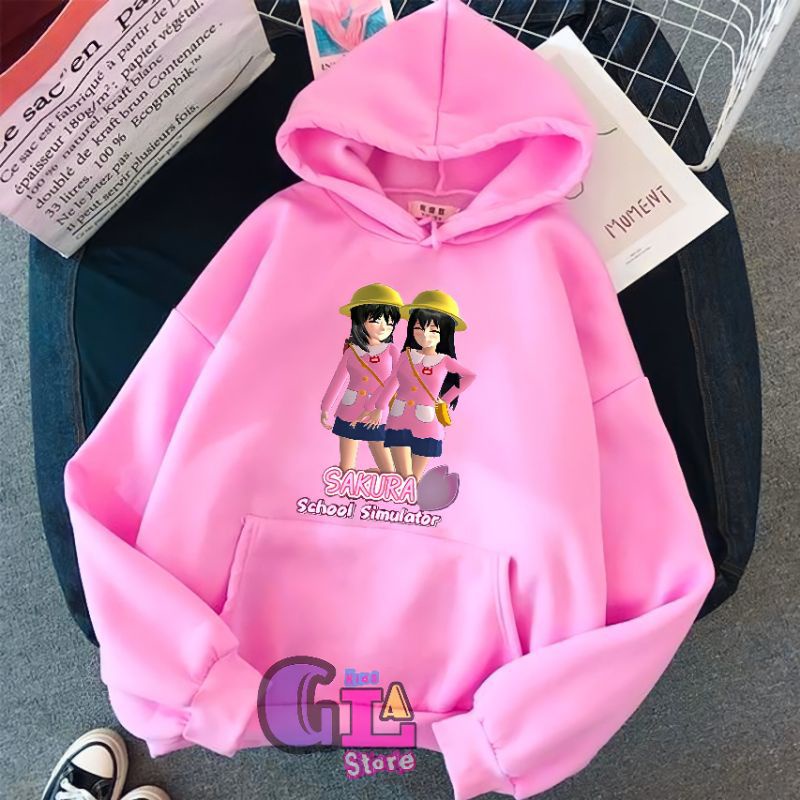suiwiter hoodie  anak anak game sakura school simulator/jaket anak gaming sakura school simulator