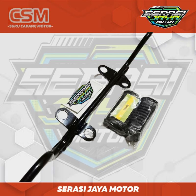 BESI STEP BARSTEP DEPAN PLUS KARET STEP DEPAN HONDA KARISMA / SUPRA X125 &quot;KPH&quot;