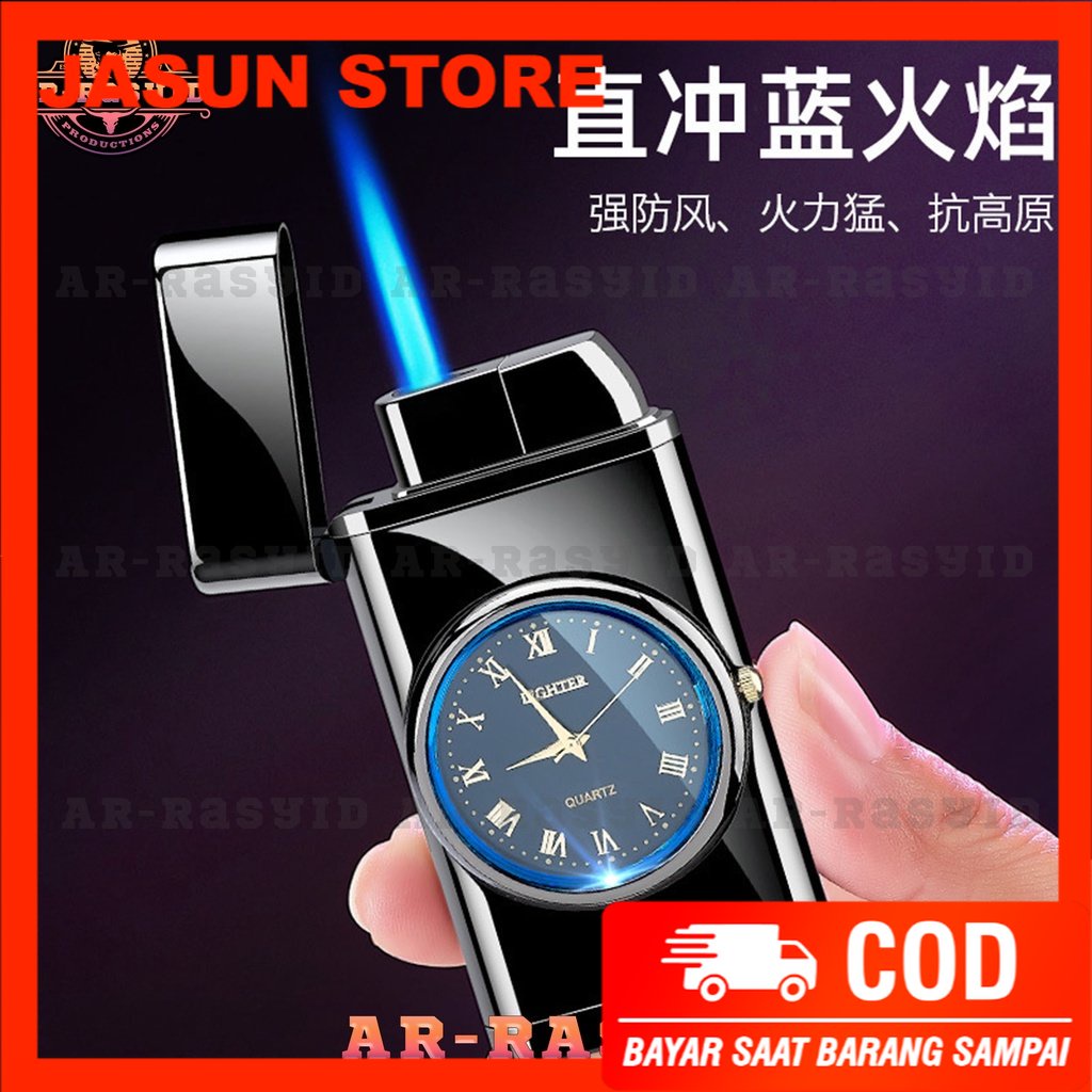 Bisa COD! Korek Api Las Gas Jam Elegan Fashion Watch Lighter HF-602