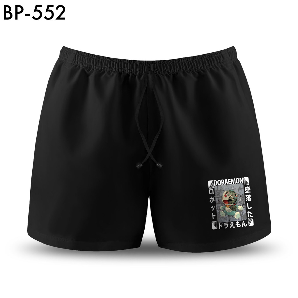 CELANA MOTIF PENDEK BOXER PRIA KARAKTER CARTUN DORAEMON