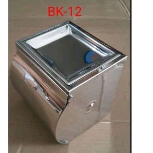 tempat tisue stainless steel plat asbak rokok _ tempat tisue gulung kamar mandi _ tempat tisue rolla