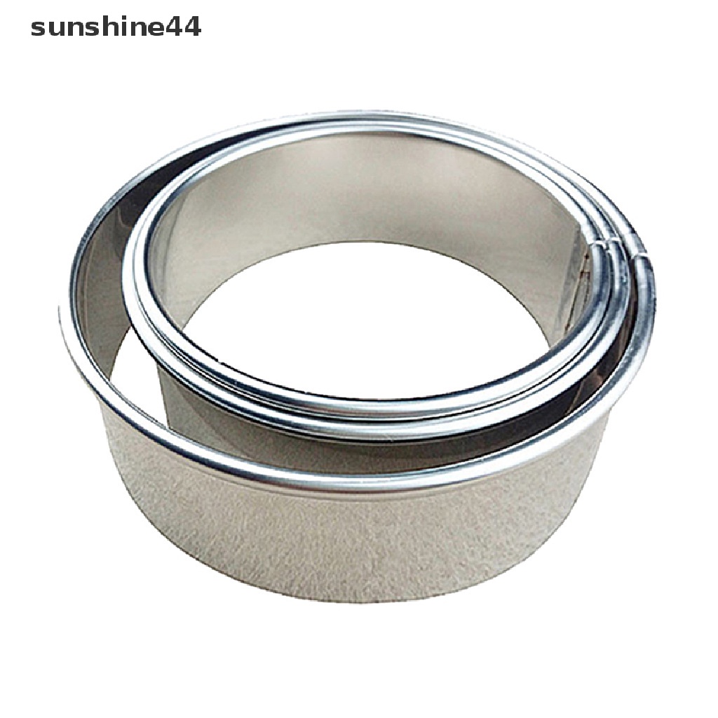 Sunshine Cetakan Kue / Pangsit Bentuk Bulat Bahan Stainless Steel 3 Ukuran