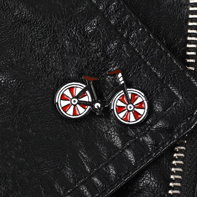 Bros Pin Enamel Bentuk Sepeda Tulisan I Love My Red Bike Untuk Hadiah