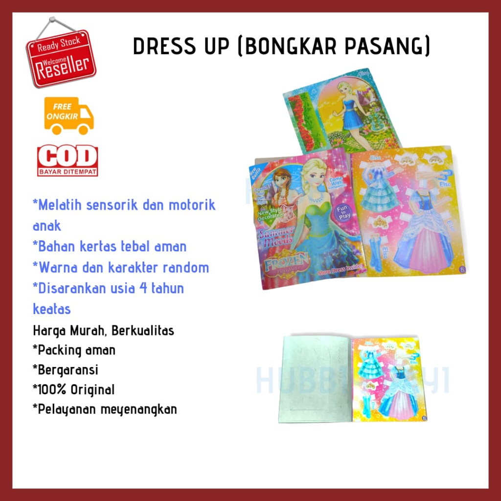 (COD) DRESS UP STICKER Agen Toko Grosir mainan edukasi sensorik motorik kreativitas anak aktivitas e