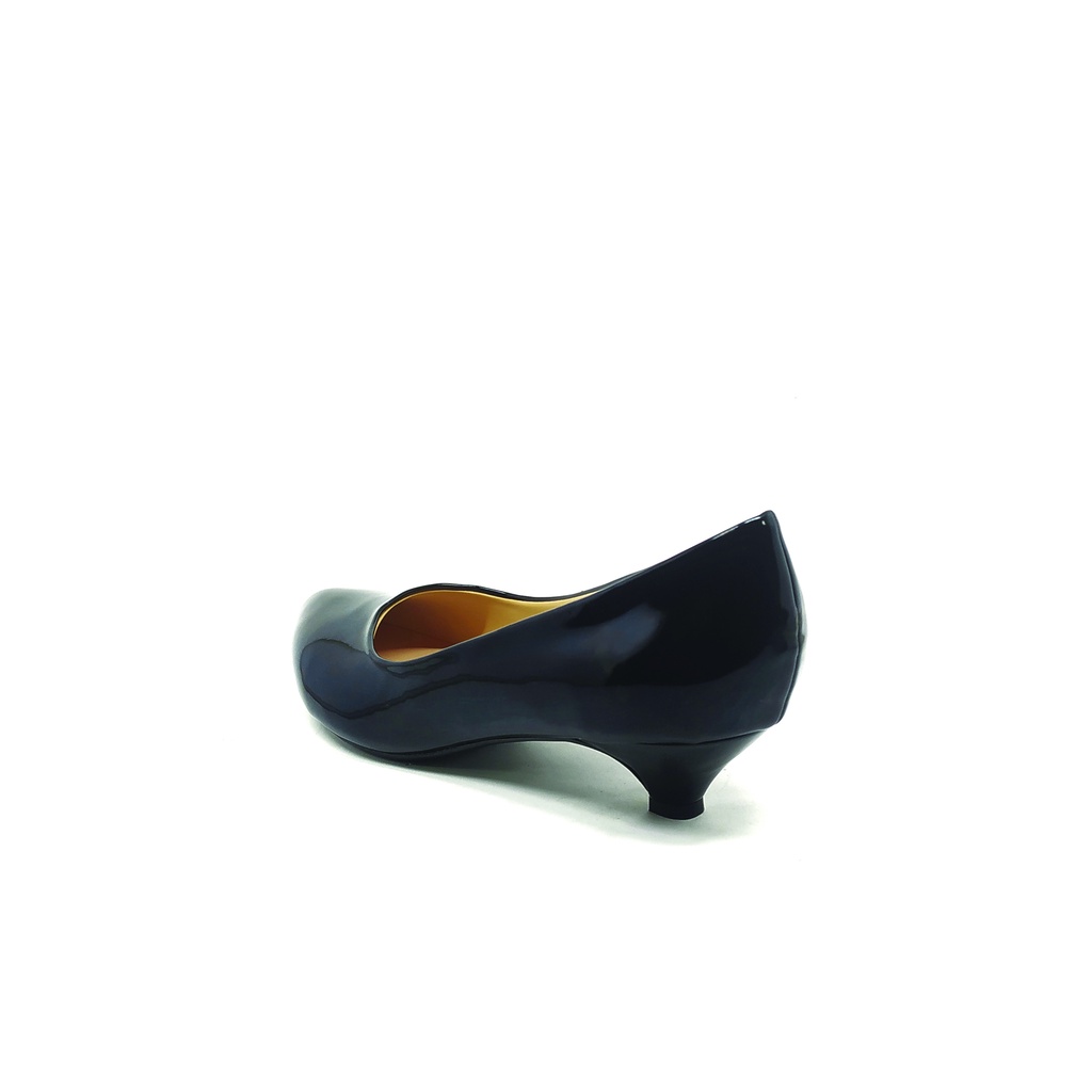 Workswell Sepatu Kerja Wanita Low Heels 3cm  6808 Black Glosy.