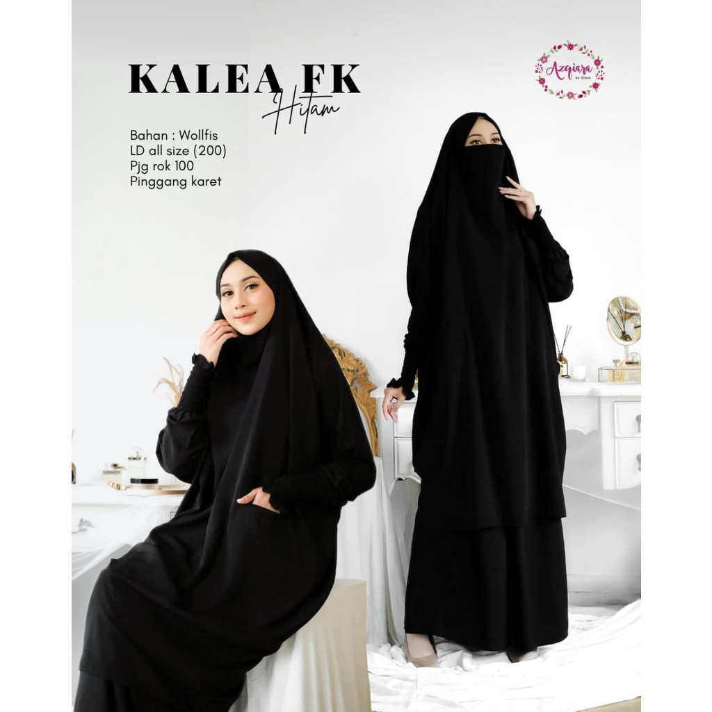 Kalea Gamis French Khimar Muslim Syari Fashion Muslim Wanita Original Produk By Qiara