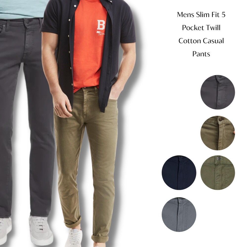 Celana Panjang Chino Pria Slimfit Stretch (BB07 CLASSIC TWILL PANT)