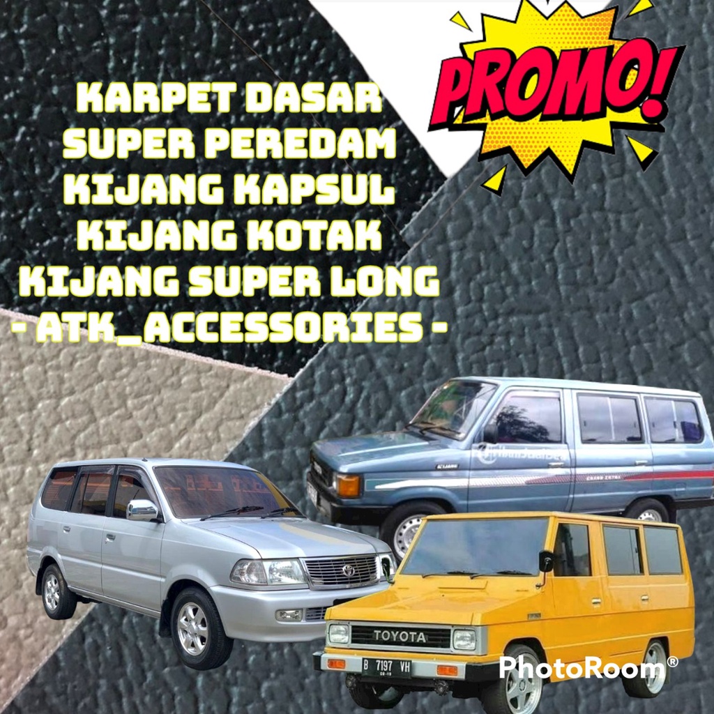 KARPET DASAR MOBIL PEREDAM - KIJANG KAPSUL / KIJANG SUPER SHORT / KIJANG KOTAK / KIJANG SUPER LONG