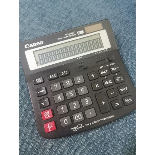 

CANON KALKULATOR 16 DIGIT WS 260 TC CALCULATOR