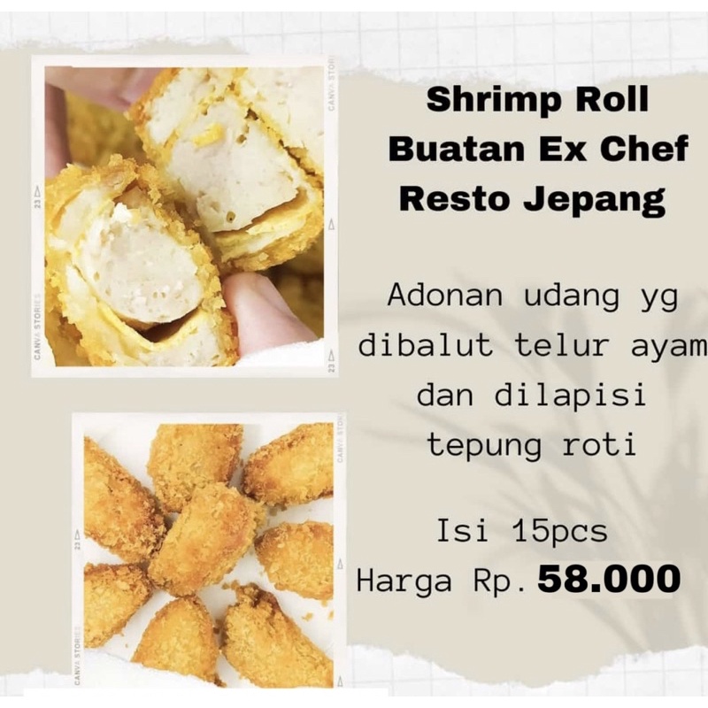 

Shrimproll buatan chef resto jepang