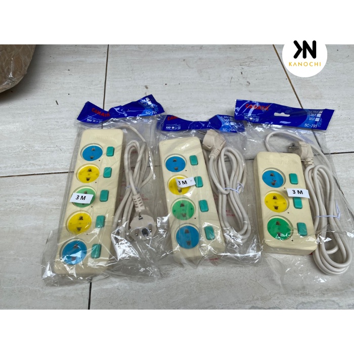 Stop Kontak Kabel Saklar 1.5 METER 3 METER 5 METER GEPENG SNI