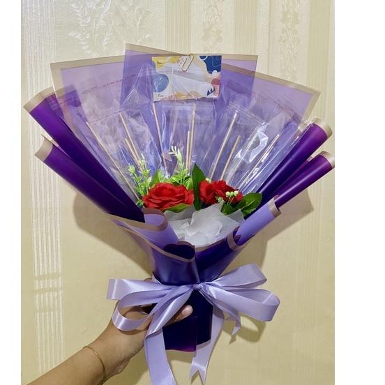 

Toko Spesial--Buket kosong uang / barang 5 10 15 20 slot hand bouquet cellophane hampers hadiah ultah wisuda anniversary