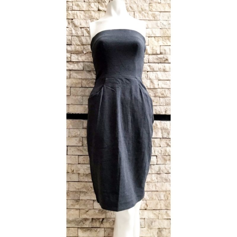 PRELOVED MANGO TUBE FORMAL DRESS ORIGINAL - MNG TERUSAN WANITA MODEL KEMBEN ORI