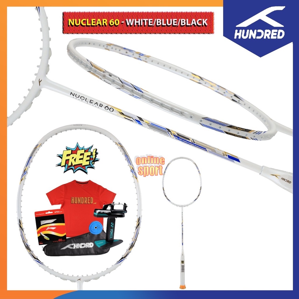 HUNDRED HNDRD Nuclear 60 Raket Badminton Bulutangkis