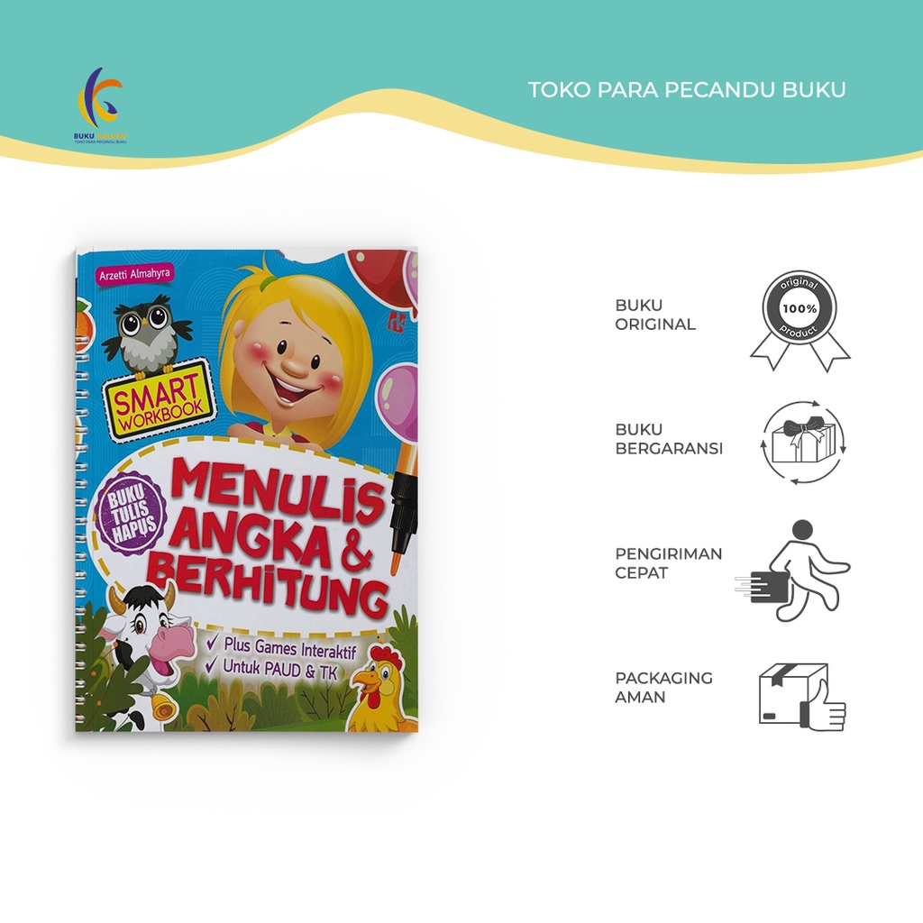 

Buku Anak - Smart Workbook : Menulis Angka & Berhitung - Arzetti Almahyra - Ruang Kata - Bukukaluku