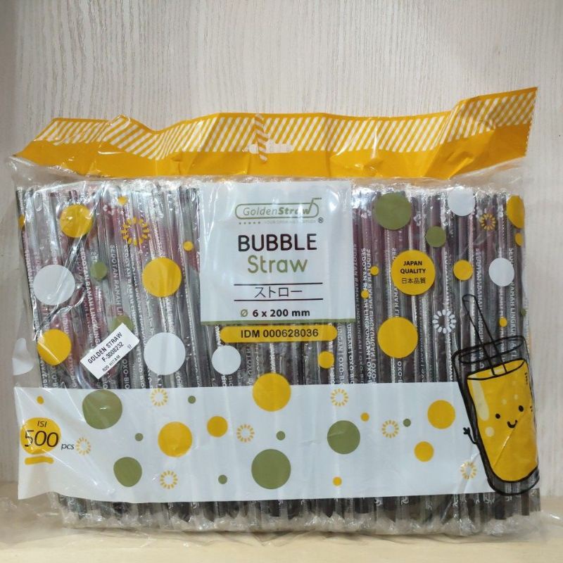 Sedotan Plastik Hitam Oxo/Sedotan Steril 6mm