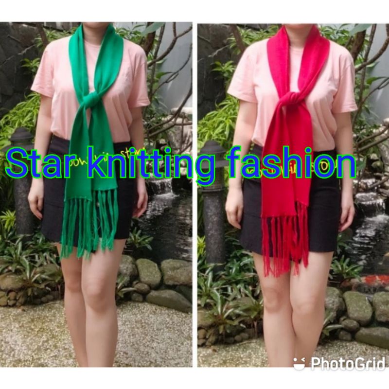 syal syall natal christmas merah hijau