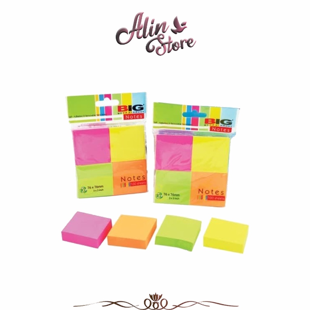 

Sticky Note Tumpuk / Pembatas / Penanda Kertas 76x76 Big