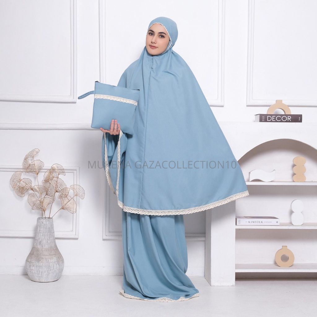 Mukena Dewasa Ahna Travelling Katun Mikro