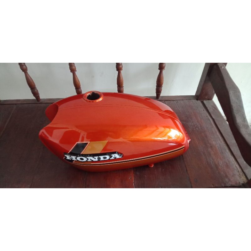 Tangki Cb 125 Model Original Tengki Cb Glatik Cat Orange Orian