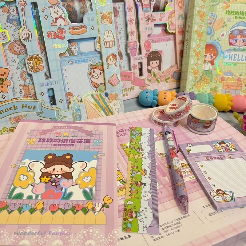 

PAKET STICKER WASHI TAPE UNTUK JURNAL 5 in 1 JBE-SCH