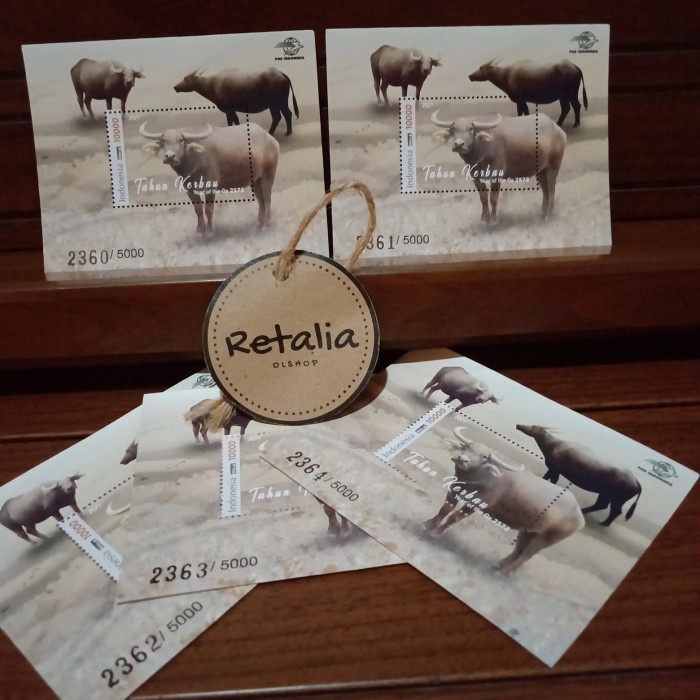 

Terbatas Souvenir Sheet Perangko Shio Kerbau Tahun 2021 Bergaransi