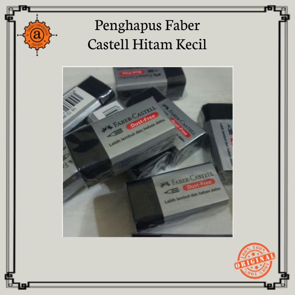 

Penghapus Eraser Faber Castell Hitam Kecil