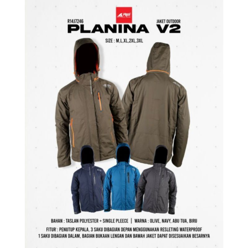 JAKET GUNUNG OUTDOOR REI PLANINA V2 AREI OUTDOORGEAR INNER POLAR