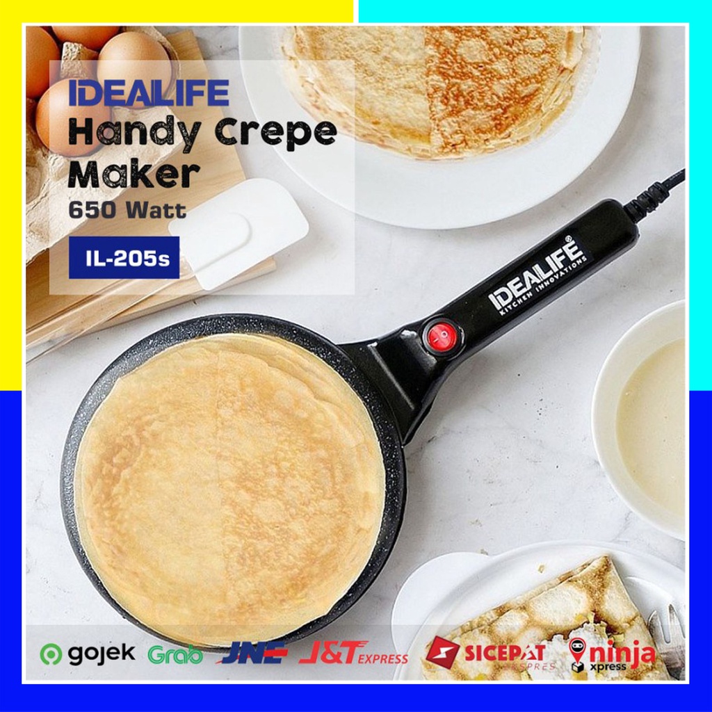 Crepe Maker IDEALIFE IL-205s - Handy Crepe Maker - Pembuat Crepe
