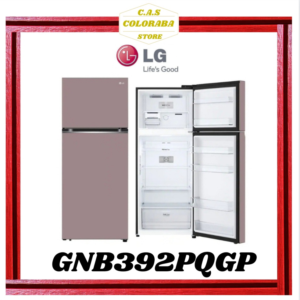 KULKAS LG GNB392PQGP KULKAS 2 PINTU INVERTER GN-B392PQGP GNB392 GN-B392 392PQGP