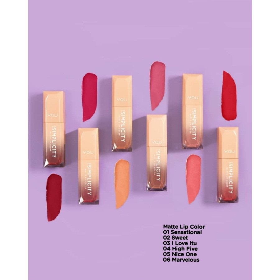 Y.O.U The Simplicity Lip matte Color / Lip Cream / Lipcream by YOU