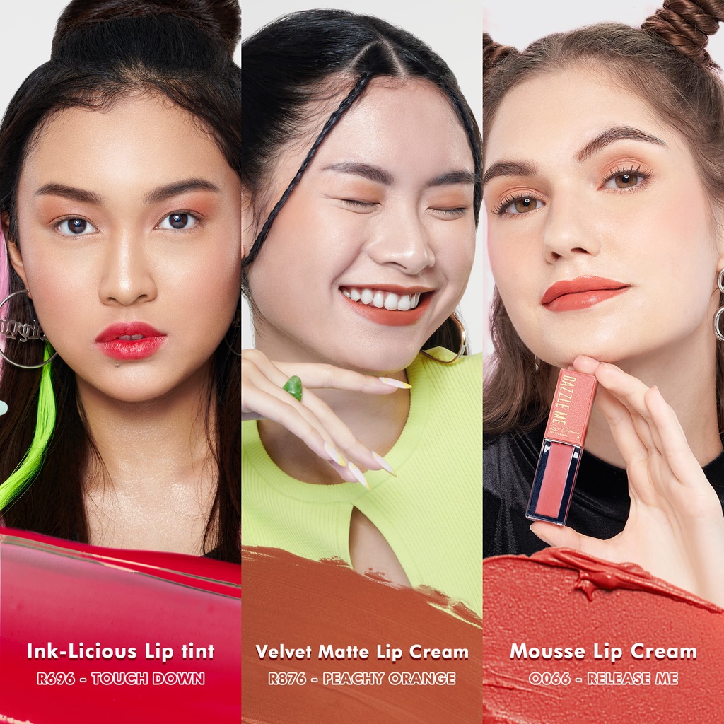 DAZZLE ME Ink-Licious Lip Tint | Velvet Matte Lip Cream | Mousse Lip Cream