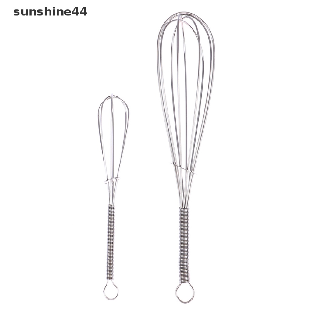 Sunshine 1pc Alat Pengocok Telur Manual Bahan Stainless Steel