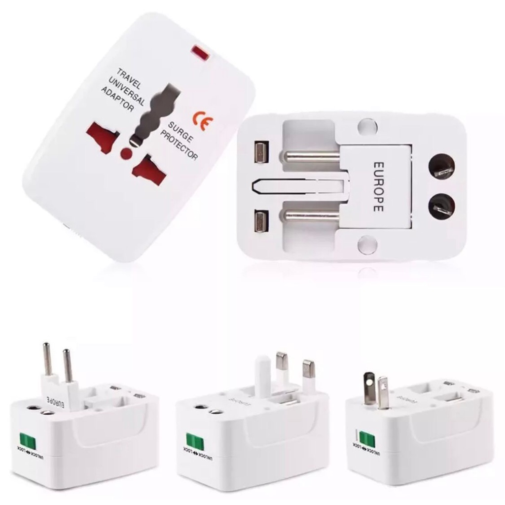 Universal Travel Adaptor Colokan Listrik Adaptor Internasional All In One