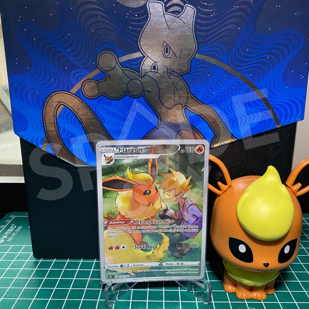 Flareon CHR Kartu Pokemon Indonesia S8b 188/184 TCG Vmax Climax