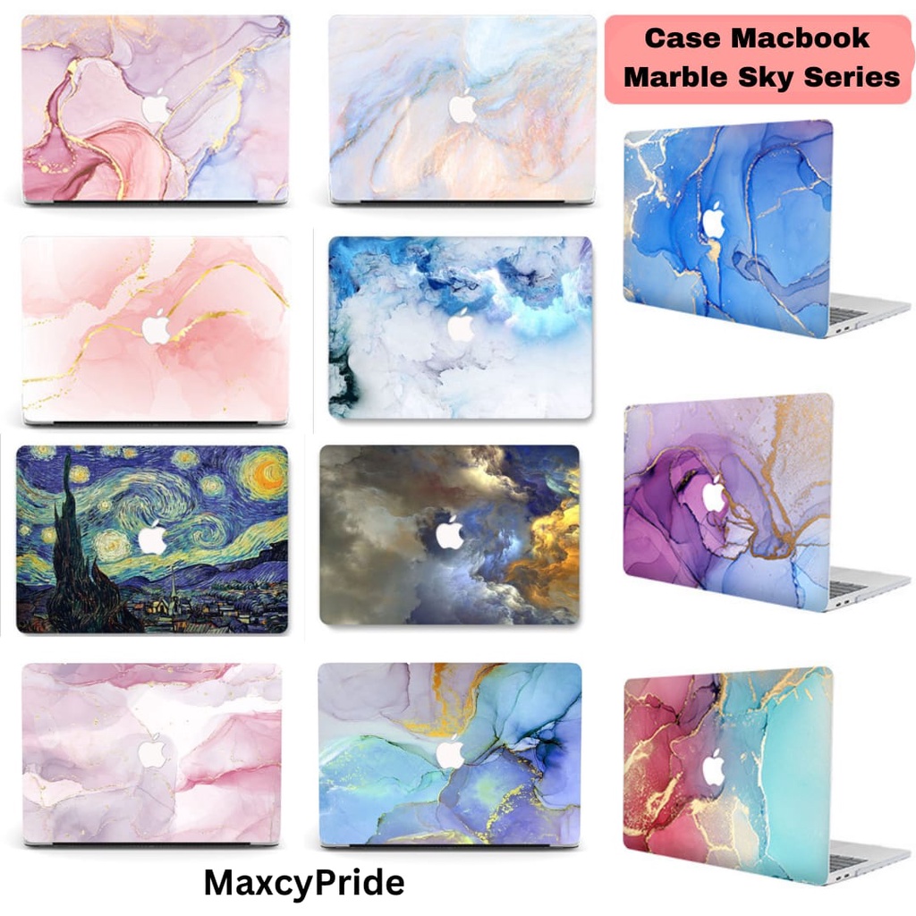 Premium Case Macbook Marble Pink Colorful Series Edition For New Macbook Air M1 M2 Pro Retina 13 inch