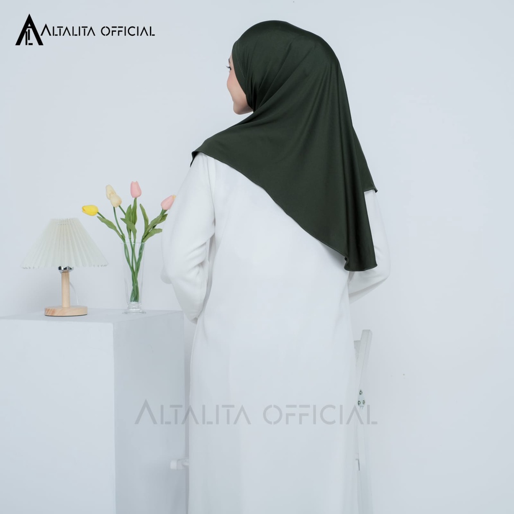 Altalita - Kerudung Bergo Zaida Malay Instan Non Pet Jersey Premium | Hijab Khimar Instan Polos Syari Menutup Dada Non Pet | Jilbab Malaysia Jumbo Instan Non Pad Terbaru Cocok untuk Sekolah Olahraga Volly Futsal Senam dan Sehari-hari