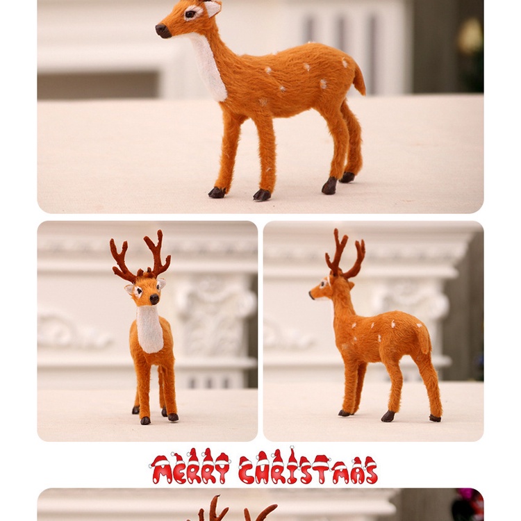 2023 Boneka Plush Simulasi Rusa Natal Untuk Dekorasi Rumah / Tahun Baru