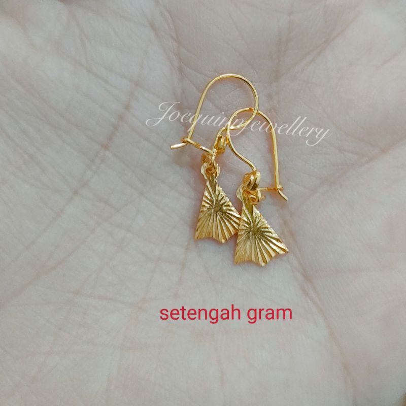 anting emas muda setengah gram