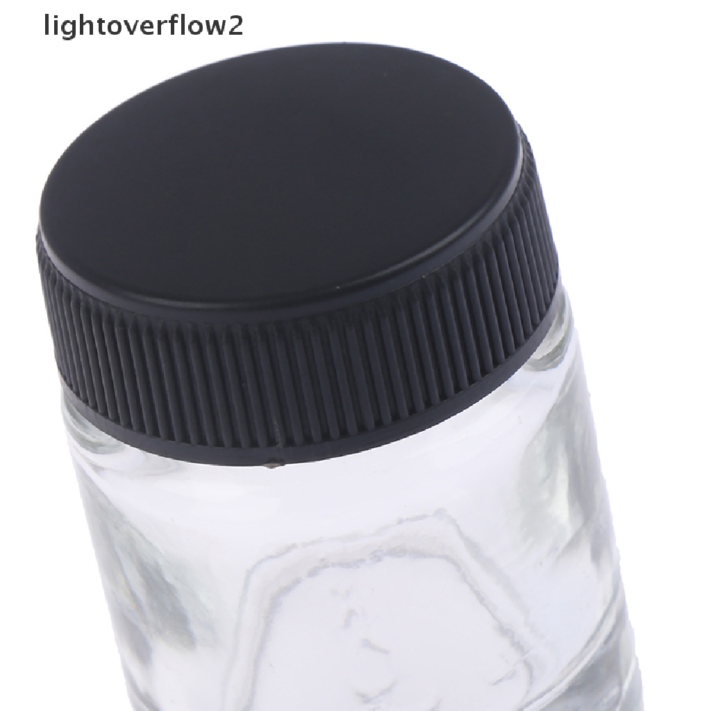(lightoverflow2) Botol Kaca Airbrush 22CC Dengan Tutup Hisap Untuk Nail Art (ID)