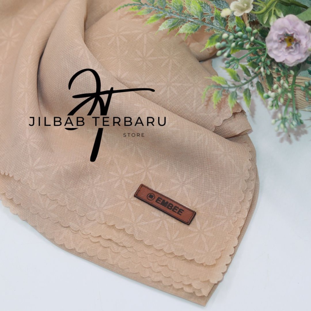 JILBAB SEGIEMPAT EMBOS / HIJAB EMBOS BINTANG / SEGI EMPAT EMBOS LASERCUT / JILBAB SEGI4 EMBOS KERUDUNG SEGI EMPAT  HIJAB TERBARU