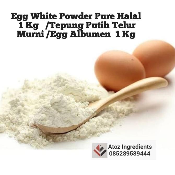 

[COD] Egg White Powder 1 kg halal/Tepung Putih Telur Murni/Egg Albumen 1kg [COD]