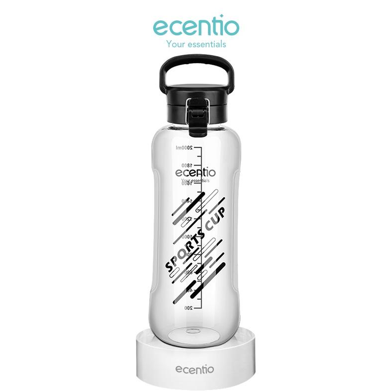 ECENTIO BOTOL MINUM 2 LITER WATER BOTOL AIR SPORT 2000ML BIG SIZE KAPASITAS BESAR SPORTY DAN TRENDY 